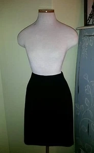 Louis feraud black pencil skirt sz 4 waist 29 in. - Picture 1 of 8