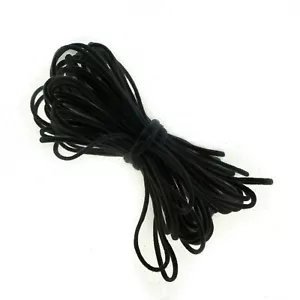 1/8 Zoll Runde Stretch Nylonschnur, Latexfrei - Schwarz - 12 Yards - KOSTENLOSER VERSAND - Bild 1 von 1