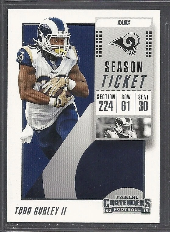 2018 Panini Contenders Season Ticket - #46 - Todd Gurley - Los Angeles Rams - Image 1 of 1