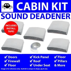 Heat & Sound Deadener Jeep Cherokee 2008 - 2013 Cabin Kit + Seam Tape 43857Cm2 - Picture 1 of 4