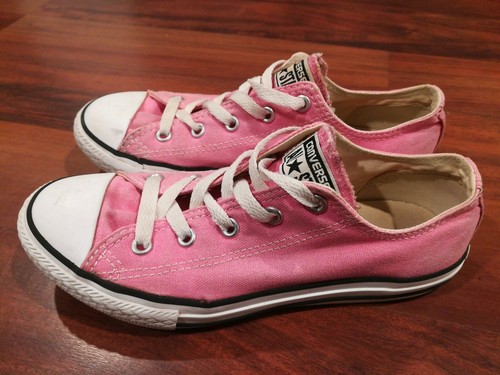 CONVERSE CHUCK TAYLOR ALL STAR 3J238 top basso rosa per ragazze giovani taglia 3