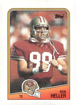 1988 Topps #45 Ron Heller San Francisco 49ers Football Card - Image 1 of 2