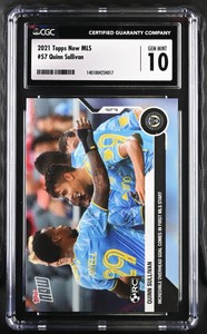 Quinn Sullivan 2020-21 Topps Now MLS 1ST Rookie Card #57 UNION CGC 10 GEM MINT