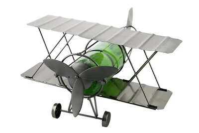 Portabotellas de vino de metal para avión biplano Red Barron Foto 1 de 3