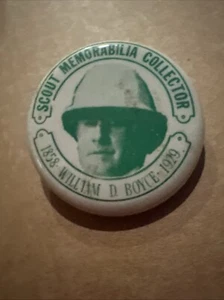 BSA Collector Pin William D. Boyce 1 1/2" metal round 1858-1929 Pin Scouting - Picture 1 of 1