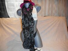 N/W/T Steve Madden Black Multi Color Scarf Size One Size Fits All