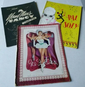 LOTE DE UN JOVEN HOMBRE ELEGANTE PAL JOEY ICE FOLLIES 1952 1953 1960 PROGRAMA PLAYBILL LANG - Imagen 1 de 11