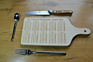 Tabla de desayuno grabado alfabeto bolsa escolar preescolar una vez uno 1x1 - Imagen 1 de 4