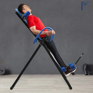 Almohadilla de terapia alivio del dolor de espalda fitness inversión mesa estirador máquina EE. UU. - Imagen 1 de 23