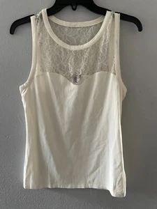 Women's top sleeveless Ivory color Size M - Picture 1 of 6