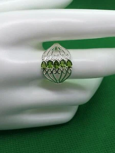 Russischer Diopsid Ring - cooles Design tolles Geschenk - Bild 1 von 4