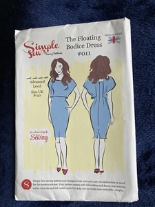 Simple Sew Pattens The Floating Bodice Dress #011 Advanced Level Size UK 8-20 - Picture 1 of 3