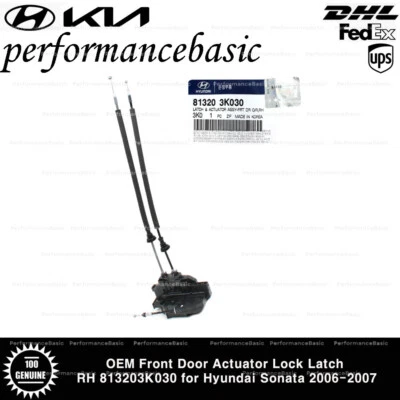 Cerradura de actuador de puerta delantera derecha 813203K030 OEM para Hyundai Sonata 2006-2007 Foto 1 de 3