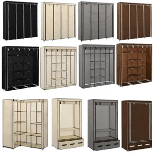 Kleiderschrank Faltschrank Stoffschrank Campingschrank Garderobe Schrank Regal - Bild 1 von 156