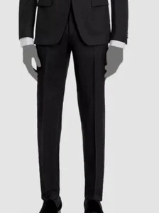 Hugo Boss Men's Black Halven/Gentry Slim Fit Tuxedo Suit Separate Pants Size 36R - Picture 1 of 2