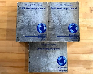 2001 Ford Expedition Navigator OEM Workshop Manual Vol 1 & 2 & Wiring Diagrams - Imagen 1 de 2