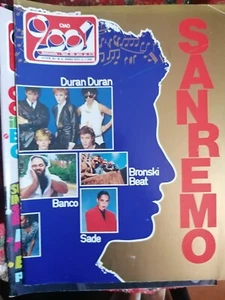 CIAO 2001 6 1985 SADE POSTER DURAN DURAN BANCO SANREMO WHAM! - Picture 1 of 1