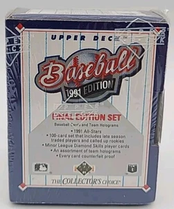 1991 Upper Deck Baseball Final Edition Complete 100 Card Set Sealed  - Bild 1 von 6