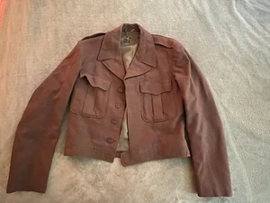 Post WWII Ike Jacket Size 38L Military Cropped Style Vtg 1951 - Picture 1 of 15