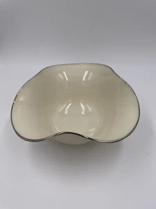 Lenox Silver Trimmed Porcelain Bowl - Picture 1 of 5