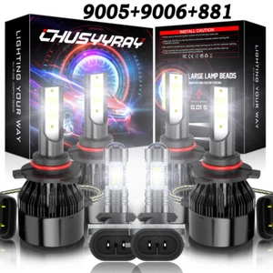 Kit combinado de faros LED altos/bajos 6000K + faros antiniebla para GMC Sonoma 1998-2004 - Imagen 1 de 12