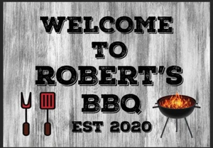 Personalised BBQ Metal Sign Shed Garage Plaque Garden Home Barbeque Gift Tin - Picture 1 of 1