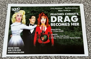 Rare 2019 Magazine Advert Picture Peaches Christ Drag Becomes Her Show Soho - Picture 1 of 2