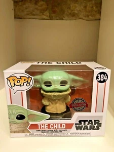 THE CHILD CONCERNED EXCLUSIVE FUNKO POP STAR WARS MANDALORIAN BABY GROGU #384 - Picture 1 of 6
