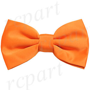 New solid colors polyester pre tied bowtie formal wedding uniform prom costume 