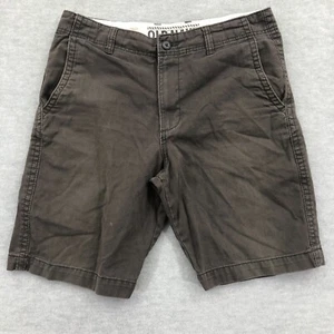 Old Navy Chino Shorts Mens Size 32 Gray Straight 10" Inseam Flat Front ** - Picture 1 of 13