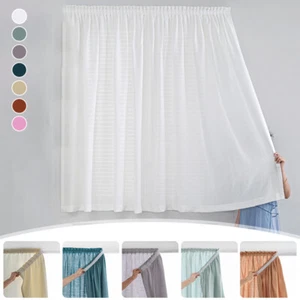 Self-adhesive Curtain No Punching Installation Balcony Semi-blackout Pasted - Picture 1 of 18