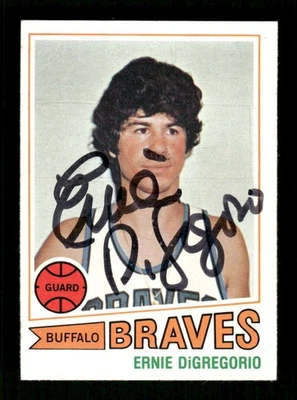 1977-78 Topps 131 Ernie Digregorio signed auto autograph (wrinkle top right) BXC - Image 1 of 2