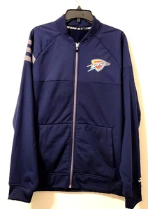 Adidas Oklahoma City Thunder Jacke Full Zip Navy gesticktes Logo climawarm L - Bild 1 von 12