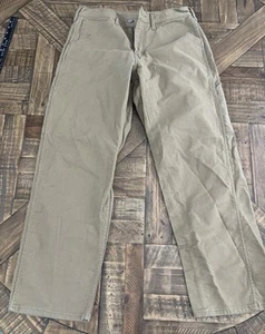 Levi Strauss & Co Workwear Carpenter Style Jeans Pants Regular Fit 34x32 Tan 186 - Picture 1 of 13