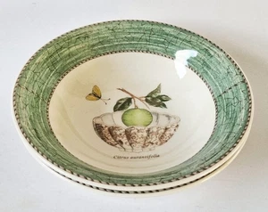 Wedgwood Sarah's Garden Cereal Bowls x 2 - Green - Picture 1 of 6
