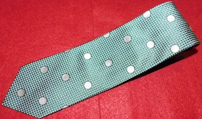 GIANFRANCO FURÃO FEITO NA ITÁLIA VERDE/BRANCO DISCOS/PONTOS GRAVATA MOTIVO - GRAVATAS DE DESIGNER. - Imagem 1 de 3