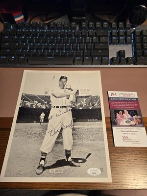 Vic Wertz Firmado Autografiado JD McCarthy 8x10 Certificado de Autenticidad JSA Tigres Medias Rojas Foto 1 de 4