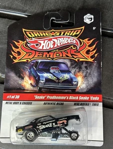 Hot Wheels drag strip demons Snake  Prudhomme S Black Snake Cuda 1 Of 30 - Picture 1 of 2