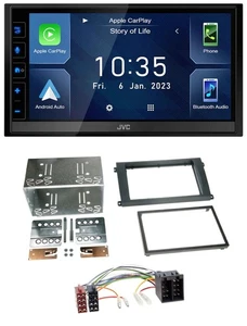 JVC DAB Bluetooth MP3 USB 2DIN Autoradio für Porsche Cayenne 2002-2007 - Bild 1 von 9
