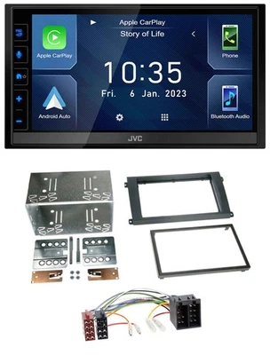 JVC DAB Bluetooth MP3 USB 2DIN Autoradio für Porsche Cayenne 2002-2007 - Bild 1 von 4
