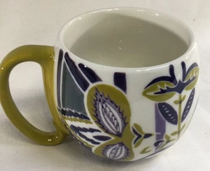 Tazza da tè caffè Anthropologie Orchid Pavilion verde muschio floreale - Foto 1 di 10