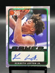 2021-22 Leaf Pro Set Power Kenneth Lofton Jr. #PA-KL1 Portrait Auto Green /50 - Picture 1 of 2