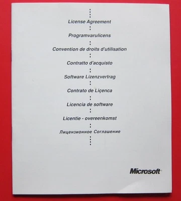 Microsoft Software Lizenzvertrag Part No. 16680 - Bild 1 von 2
