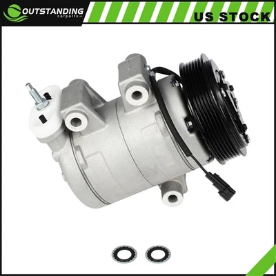 ?A/C Compressor with Clutch Fits 2006 2007- 2009 Pontiac Torrent 3.4L CO 21516JC - Imagem 1 de 4