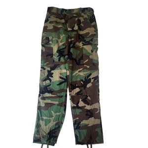 US Army Hose Herren Small Regular Woodland Camo Ripstop BDU Hot Weather Made USA - Bild 1 von 11