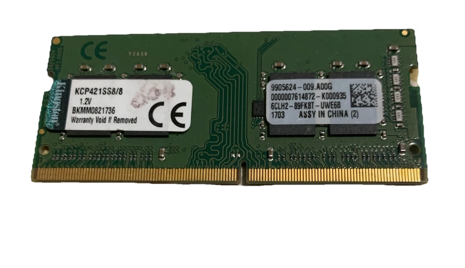 Kingston KCP421SS8/8 SO-Dimm 8 GB (1x8) PC3-17000S DDR4-2133 CL15 - Immagine 1 di 1