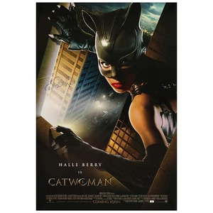 Halle Berry Autographed 2004 Catwoman Original 27x40 Final Movie Poster - Picture 1 of 2