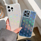 Laser Transparent Love Heart Phone Case For iPhone 11 13 12 Pro Max XR 8 7 Cover
