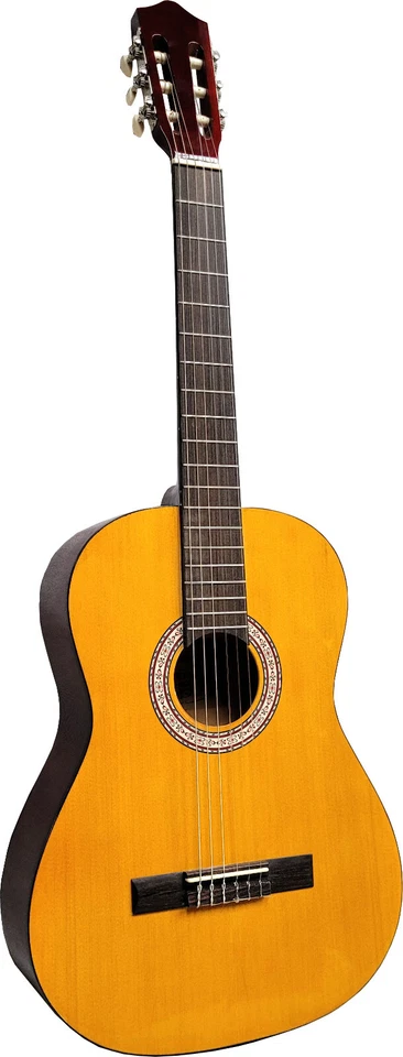 MSA 4/4 Konzertgitarre Schulgitarre Fichte funiert - natur getönt Hochglanz Finish