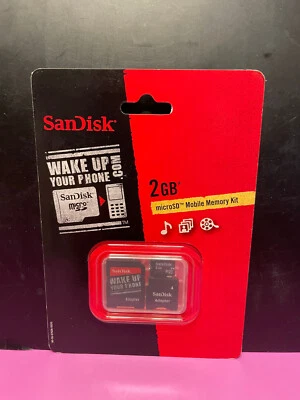 Sandisk Micro Secure Digital Card 2gb (SDSDQ-2048-A11MK) New in Package - Image 1 of 2